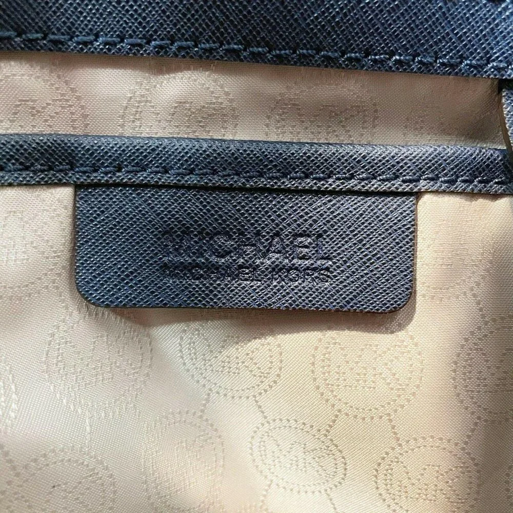 Michael Kors Hamilton Navy‎ Leather Chain MK Signat